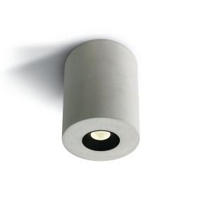 ONE Light COB Indoor Round Cylinders - plafonnier - Ø 7,5 x 11 cm - 4,5W LED inclus - béton blanc