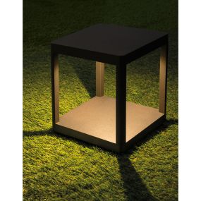 Nova Luce Surf - lampe de jardin - 23 cm - 10W LED inclus - IP65 - anthracite