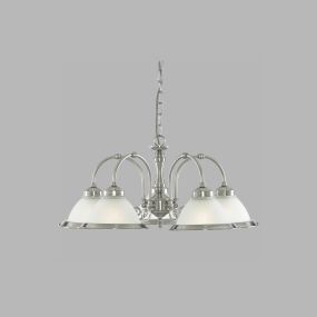 Searchlight American Diner - lampe suspendue - Ø 62 x 82 cm - chrome