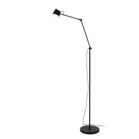 Lucide Milne - lampadaire avec variateur tactile - 143 cm - 8W dimmable LED inclus - noir