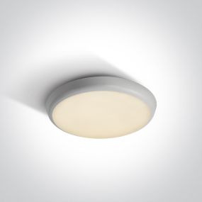 ONE Light Plafo - plafonnier - Ø 25 x 5 cm - 12W LED inclus - IP54 - blanc