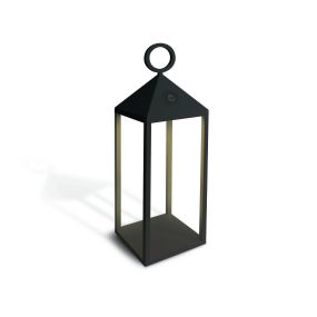 ONE Light Rechargeable Path Light - lampadaire - 14 x 14 x 46 cm - 3W LED inclus - IP54 - noir