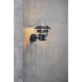 Nordlux Blokhus Sensor - applique murale extérieure avec détecteur de mouvement - 22 x 23 cm - IP54 - noir