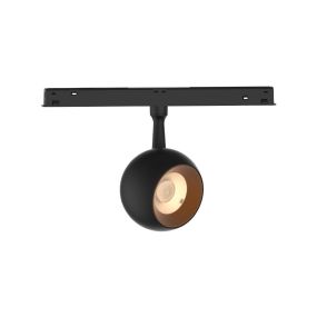 VK Lighting Eiva - système de rail magnétique - barre de rail - Ø 7,5 x 13 cm - 12W LED inclus - Dimmable DALI - noir