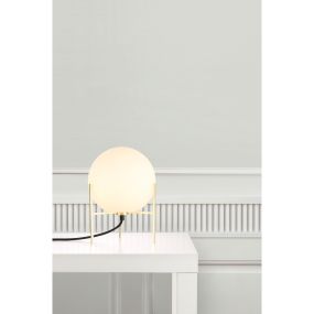 Nordlux Alton - lampe à poser - Ø 20 x 29 cm - laiton et blanc opale