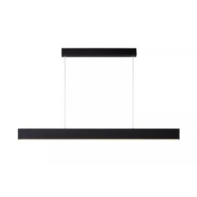 Lucide Raya LED - lampe suspendue - 119 x 4 x 138 cm - 36W LED inclus dimmable - 2700K - noir