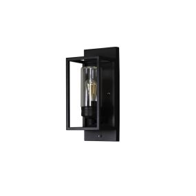 Konstsmide Trani - applique murale d'extérieur - 16,5 x 21,5 x 33 cm - IP44 - noir
