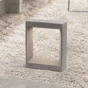 Nova Luce Cairo - lampe de jardin - 28 x 35 x 10 cm - 8W LED inclus - IP65 - gris