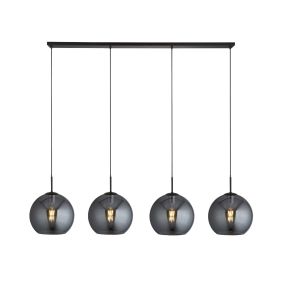 Searchlight Amsterdam - lampe suspendue - 175 x 30 x 240 cm - noir