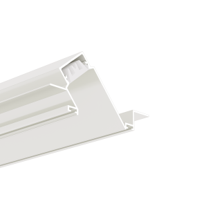 KLUS Dipoket - profilé LED encastré pour plaque de plâtre de 12,5 mm - largeur de fenêtre 2,2 cm - blanc