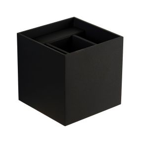 Roi Du Luminaire Cubeone - applique murale avec 2 faisceaux réglables - 9,7 x 9,7 x 9,7 cm - 3,5W LED dimmable inclus - noir
