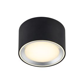 Nordlux Fallon - spot en saillie 1L - Ø 10 cm - fonction Moodmaker à 4 niveaux - LED 5,5W dimmable inclus - noir
