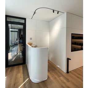 VK Lighting Eiva - système de rail magnétique - Profil encastré courbé R50 pour plaques de plâtre de 12 mm - 5,48 x 5,25 cm - dimmable DALI - noir