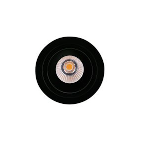Maxlight Hiden - spot encastré - Ø 95 mm, Ø 90 mm encastré - 10W LED inclus - noir