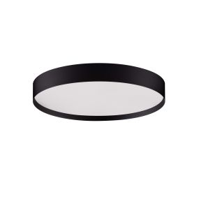 Nova Luce Roi - plafonnier - Ø 40 x 8,5 cm - 37W dimmable LED inclus - noir sablé