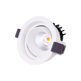 Maxlight Hiden - spot encastré - Ø 95 mm, Ø 90 mm encastré - 10W LED inclus - blanc