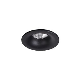Maxlight Yuca Fixed - spot à encastrer - Ø 47 mm, Ø 42 mm à encastrer - 3W LED inclus - noir