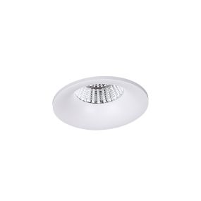 Maxlight Arya - spot encastré - Ø 90 mm, Ø 76 mm encastré - 8W LED dimmable inclus - blanc