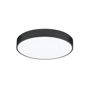Nova Luce Hadon - plafonnier - Ø 50 x 7 cm - noir sablé