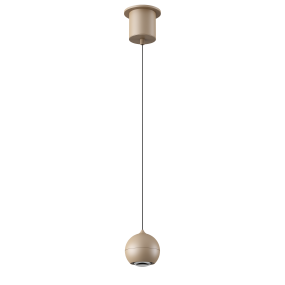 Artdelight Miami - suspension - Ø 10 x 218 cm - 10,8W dimmable LED inclus - champagne
