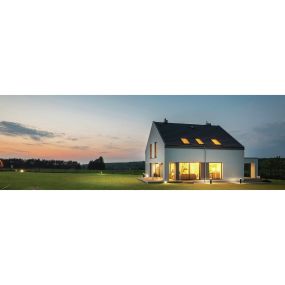 ONE Light LED Bollards Range - lampe de jardin - Ø 12 x 80 cm - 12W LED inclus - IP65 - anthracite - lumière blanche