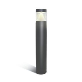 ONE Light LED Bollards Range - lampe de jardin - Ø 12 x 80 cm - 12W LED inclus - IP65 - anthracite - lumière blanche