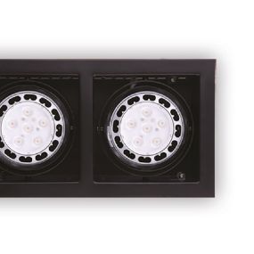 Maxlight Matrix II - spot encastrable - 345 x 185 mm, 315 x 150 mm encastrable - noir