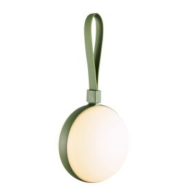 Nordlux Bring To-Go 12 - lampe portable avec batterie rechargeable - 12 x 26 x 9,3 cm - 1W LED inclus - IP54 - blanc et vert