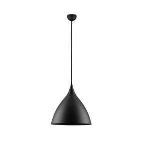 Nova Luce Syntopia - lampe suspendue - Ø 46 x 178 cm - noir sablé