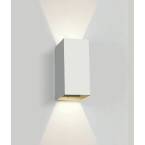 ONE Light Outdoor Wall Dark Lights - applique murale extérieure - 9 x 6,8 x 16,6 cm - 2 x 3W LED inclus - IP54 - blanc