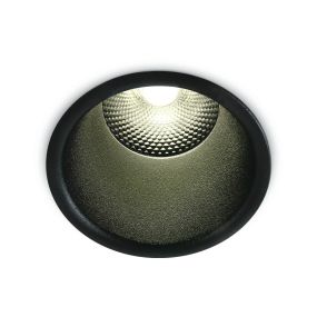 ONE Light Dark Light Pro Range - spot encastrable - Ø 92 mm, Ø 82 mm encastrable - 15W LED inclus - noir