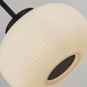 Searchlight Lumina - lampe suspendue - 104 x 24 x 130 cm - blanc et noir mat