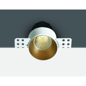 ONE Light Trimless Mini Range - spot à encastrer - Ø 64 mm, Ø 70 mm à encastrer - 12W LED dimmable inclus - laiton