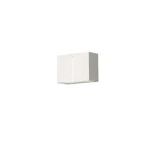 Konstsmide Pavia - applique murale extérieure - 16,5 x 8 x 11,5 cm - 12W LED inclus - IP54 - blanc