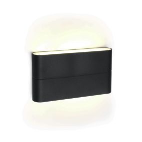 ONE Light Outdoor Slim Range - applique murale extérieure - 17,5 x 9 x 2,8 cm - 2 x 6W LED inclus - IP54 - anthracite