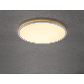 Nordlux Oja - plafonnier - Ø 42,4 x 2,3 cm - fonction Moodmaker à 3 niveaux (2700K) - 22W LED inclus - blanc