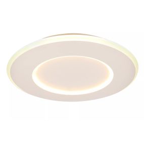 Lucide Axelle - plafonnier - Ø 39,6 x 4,6 cm - 24W LED inclus - 3 StepDim - blanc