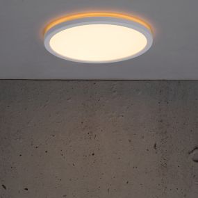 Nordlux Oja - plafonnier - Ø 24,4 x 2,3 cm - 15W LED inclus - blanc