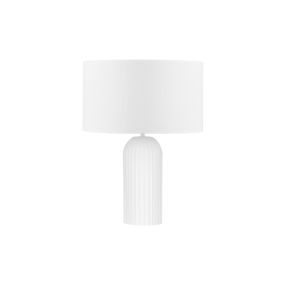 Nova Luce Ammos - lampe de table - Ø 35 x 47 cm - blanc