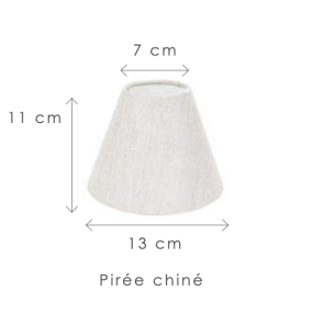 Abat-jour Authentage pour Fiston - 13 x 7 x 11 cm -  piré chiné