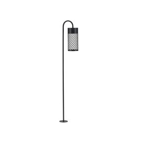 Nova Luce Motley - lampe de jardin - Ø 10 x 100 x 18,5 cm - 9W LED inclus - IP65 - noir sablé