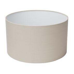 Searchlight Drum - abat-jour - Ø 40 x 23 cm - beige