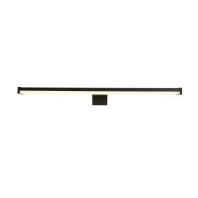 Searchlight Kos - applique murale en saillie - 41 x 5 cm - 8W LED inclus - IP44 - noir