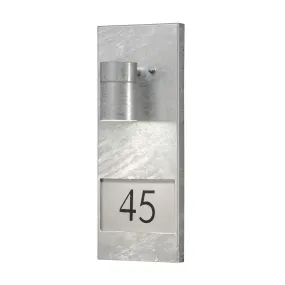 Konstsmide Modena House Number - applique murale extérieure - 16 x 11 x 41 cm - IP44 - acier galvanisé