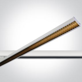 One Light Linear LED Adjustable - spot sur rail - système de rail triphasé - 118 x 3 x 4,5 cm - 40W LED inclus - blanc