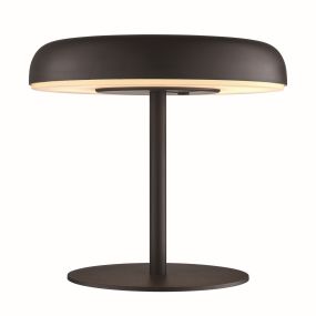 Nordlux Elmer Solar - lampe de table d'extérieur avec batterie - Ø 13 x 17 cm - 3 niveaux de gradation - 2W LED inclus - IP44 - noir