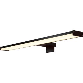 Searchlight Kos - applique murale en saillie - 60 x 5 cm - 12W LED inclus - IP44 - noir