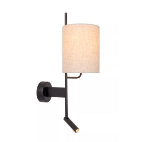 Lucide Magic - applique murale avec prise de charge USB - 30 x 18 x 58 cm - 3W LED inclus - blanc