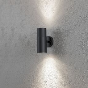 Konstsmide Up/Down - applique murale extérieure - 9 x 13 x 19,5 cm - IP44 - noir
