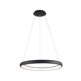 Nova Luce Albi - lampe suspendue - Ø 61 x 120 cm - 50W LED dimmable inclus - noir